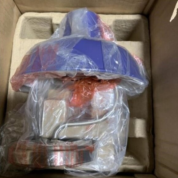 Hampton Bay Vanity Light with Blue Shades - Elmcroft Light Brushed Nickel - Picture 6 of 12